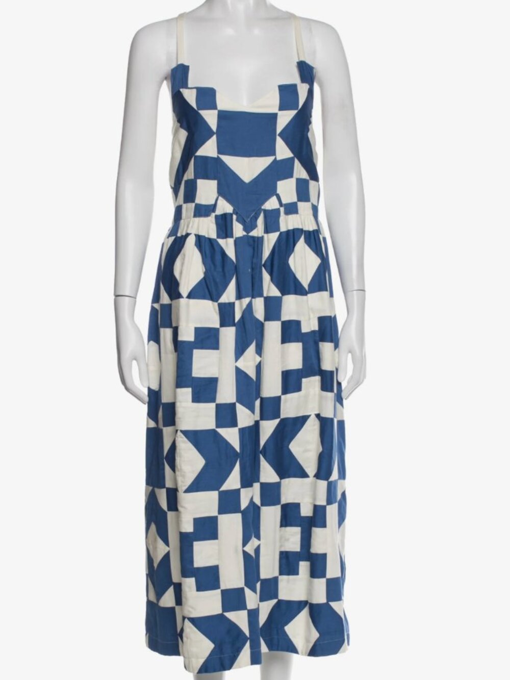 Sea New York Graphic Print Dress Blue | Size: L